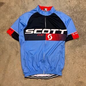 Mens Scott RC Pro Jersey Cycling Lightweight Polyester Full Zip Bicycle Size L